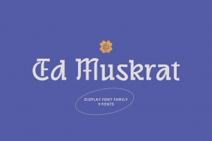 ED Muskrat Font Download