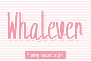 Whatever Font Download