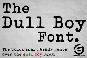 Dull Boy Font Download