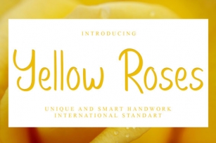 Yellow Roses Font Download