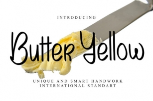 Butter Yellow Font Download