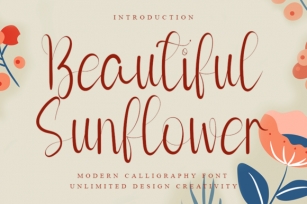 Beautiful Sunflower Font Download