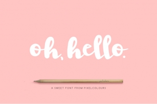 Oh Hello Font Font Download