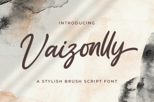 Vaizonlly - Bold Script Font Font Download