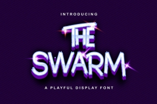 The Swarm - Playful Display Font Font Download