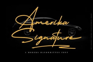 Amerika Signature Font Download