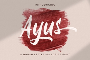 Ayus - Handbrush Script Font Font Download