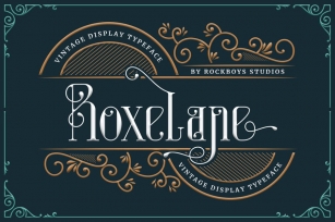 Roxelane - Vintage Display Font Font Download