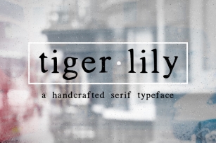 Tigerlily Font Download