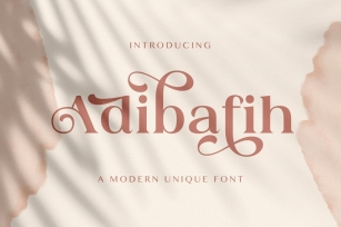 Adibafih - Casual Serif Font Font Download