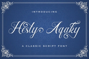 Hesty Aqaky - Modern Script Font Font Download