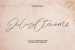 Jules Otonomi Classy Signature Font Download
