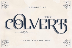 Colvert | Classic Vintage Font Font Download