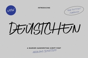 Deustchen Marker Handwriting Script Font Download