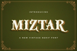 Miztar - Victorian Style Font Font Download
