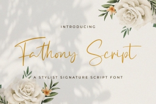 Fathony Script - Handwritten Font Font Download