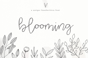 Blooming - Handwritten Script Font Font Download