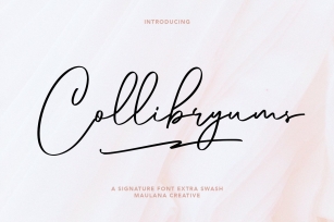 Collibryums Signature Extra Swash Font Download