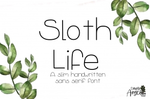 Sloth Life Font Download