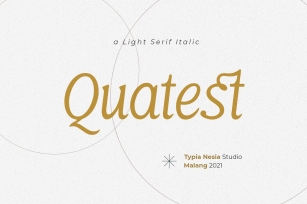 Quatest Italic Font Download
