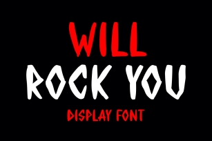 WILL ROCK YOU Font Download