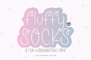 FLUFFY SOCKS Whimsical Handwriting Font Download