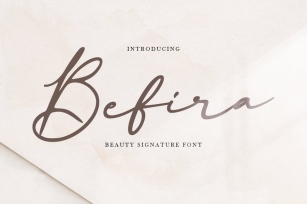 Befira - Feminine and Beauty Script font Font Download