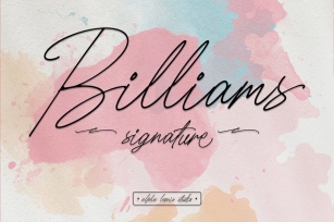 Billiams Signature - Modern Script Font Download