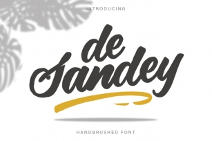 De Sandey || Handbrushed Font Font Download