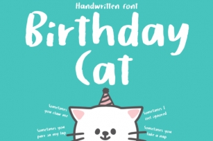 Birthday Cat Font Download