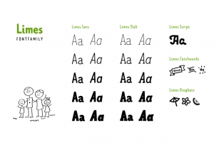 Limes—handmade fontfamily Font Download