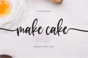 make bake Font Download