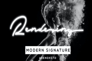 Rendering - Modern Signature Font Font Download