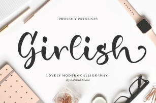 Girlish Lovely Modern Calligraphy Font Download
