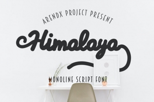 Himalaya - Monoline Script Font Font Download