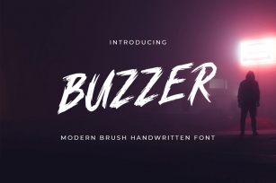 BUZZER - Modern Brush Handwritten Font Font Download