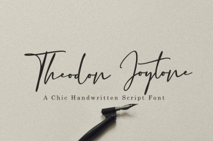 Theodon Joytone- A Handwritten Script Font Download