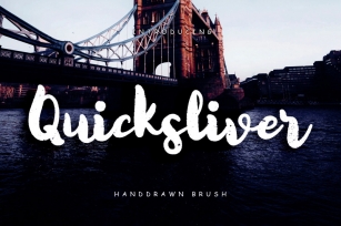 Quicksliver Handdrawn Brush Font Download