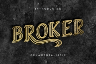 Broker - Vintage Display Font Font Download
