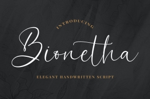 Bionetha - Elegant Script Font Download