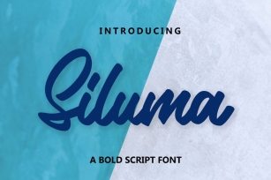 Siluma - A Bold Script Font Download