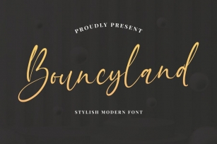Bouncyland - Stylish Bouncy Script Font Download