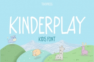 Kinderplay - kids font Font Download