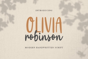 Olivia Robinson - Modern Handwritten Font Font Download