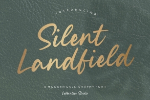 Silent Landfield is a Modern Calligraphy Font Download