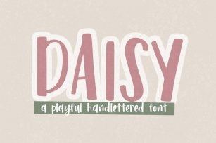 DAISY a hand lettered Font Download