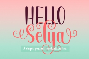 Hello Selya Font Download