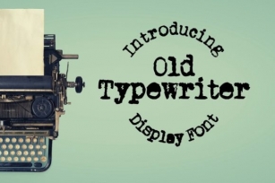 Old Typewriter Font Download