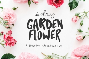 Garden Flower Font Font Download