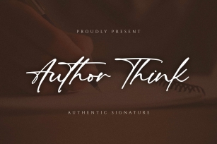Author Think Font Download